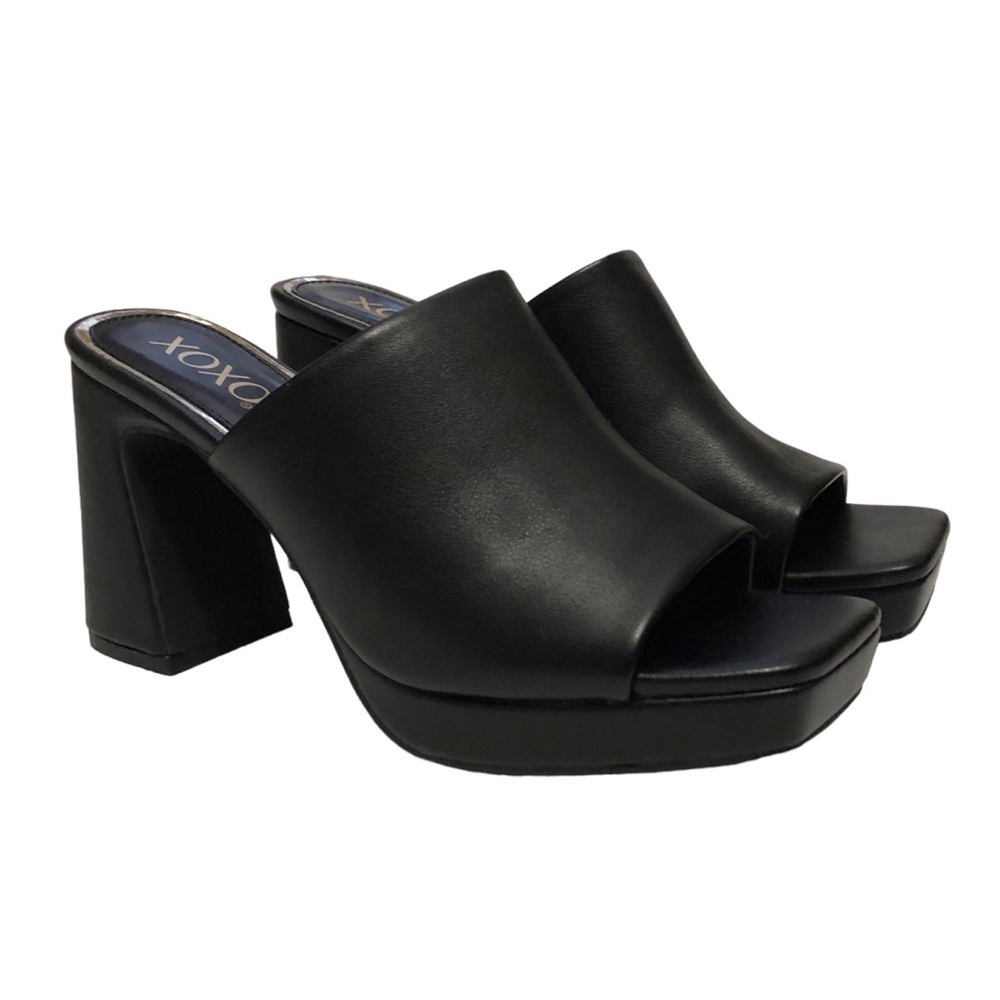 XOXO Platform Heels Slides